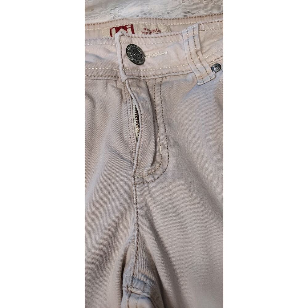 VTG Y2K l.e.i. Sophia Hipster Flare Low Rise Khaki Jeans Size 5 - Picture 5 of 15